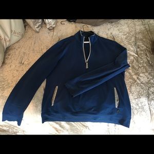 Hugo Boss blue pullover with zips